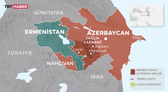 Azerbaycan topraklarının yüzde 20’si Ermenistan’ın işgali altında