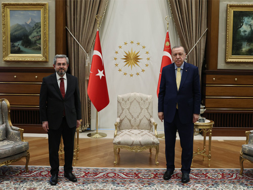 Cumhurbaşkanı Erdoğan, Ankara Üniversitesi Rektörü Prof. Dr. Ünüvar’ı kabul etti