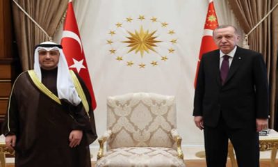 Cumhurbaşkanı Erdoğan, Kuveyt Dışişleri Bakanı ve Kabine İşlerinden Sorumlu Devlet Bakanı El-Sabah’ı kabul etti