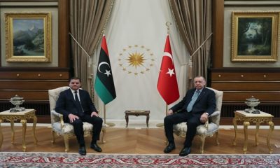 Libya Millî Birlik Hükûmeti Başbakanı Dibeybe Cumhurbaşkanlığı Külliyesinde