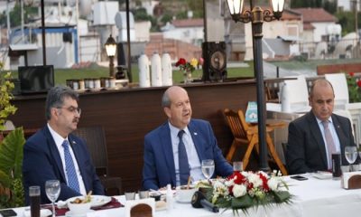 Cumhurbaşkanı Ersin Tatar, TBMM-KKTC Dostluk Grubu heyetine akşam yemeği verdi