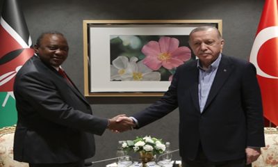 Cumhurbaşkanı Erdoğan, Kenya Cumhurbaşkanı Kenyatta ile bir araya geldi
