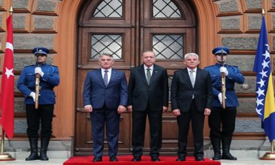 Cumhurbaşkanı Erdoğan, Bosna-Hersek Devlet Başkanlığı Sarayı’nda