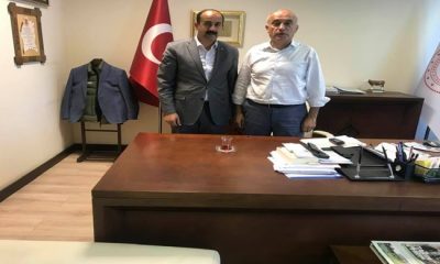 Başkan Mehmet Nuri Samancı `dan Genel Müdür Yardımcısı Salih Çelik `e Ziyaret