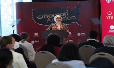 Emine Erdoğan, “Osmanlı’nın Amerika’sı” isimli belgesel filmin ABD’de düzenlenen tanıtımına katıldı
