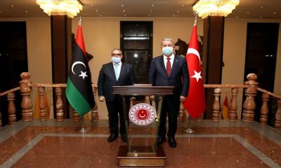 Millî Savunma Bakanı Hulusi Akar, Libya Devlet Yüksek Konseyi Başkanı Halid el-Mişri ile Bir Araya Geldi