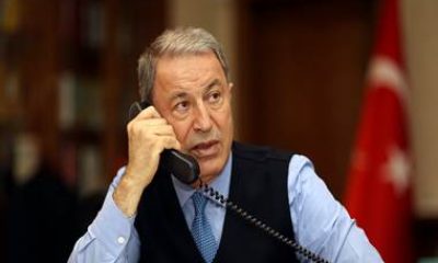 Millî Savunma Bakanı Hulusi Akar’dan Azerbaycan’a Taziye Telefonu