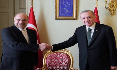 Cumhurbaşkanı Erdoğan, İran Meclis Başkanı Galibaf’ı kabul etti