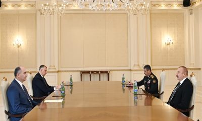 İlham Aliyev Gürcistan Savunma Bakanı’nı kabul etti