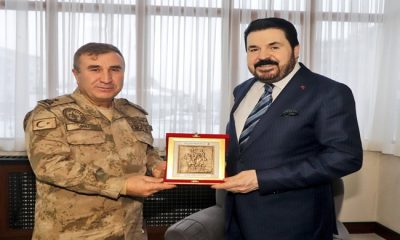 Ağrı İl Jandarma Komutanı Tuğgeneral İsmail Sıkı, Başkan Savcı Sayan’ı ziyaret etti