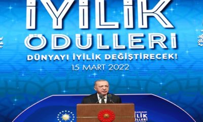 Cumhurbaşkanı Erdoğan, “Uluslararası İyilik Ödülleri” programına katıldı