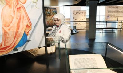 Emine Erdoğan, Belçika Kraliyet Kütüphanesi’ni ziyaret etti