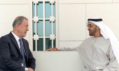 Millî Savunma Bakanı Hulusi Akar, BAE Devlet Başkanı ve Abu Dabi Emiri Şeyh Muhammed Bin Zayed Al Nahyan Tarafından Kabul Edildi