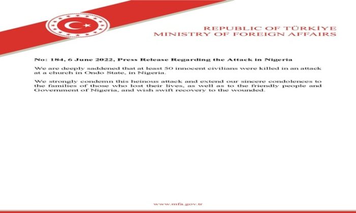 Press Release Regarding the Attack in Nigeria