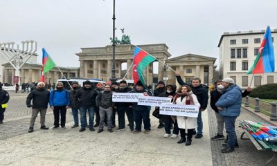 Berlində Ermənistanın ekoterrorunu pisləyən etiraz aksiyası keçirilib