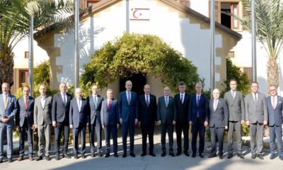 Cumhurbaşkanı Ersin Tatar, AK Parti Genel Başkan Vekili Numan Kurtulmuş ile Yeni Azerbaycan Partisi Genel Başkan Vekili ve MYK Başkanı Tahir Budaqov’u kabul etti