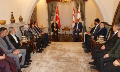 Cumhurbaşkanı Ersin Tatar, Bucak Belediye Başkanı Emrullah Ünal ve beraberindeki heyeti kabul etti.
