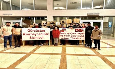 Gürcüstan Azərbaycanlılarının İnteqrasiya Mərkəzi humanitar yardımı Türkiyə səfirliyinə təhvil verib