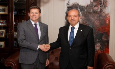 Cumhurbaşkanı Tatar, BM Genel Sekreteri’nin Kıbrıs Özel Temsilcisi Stewart’ı kabul etti