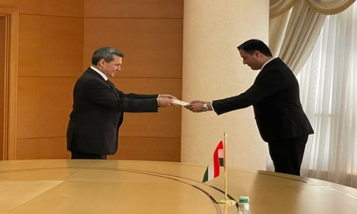 Церемония вручения копий верительных грамот Министру иностранных дел Туркменистана