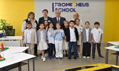 Devlet başkanı Prometheus Okulu’nu ziyaret etti