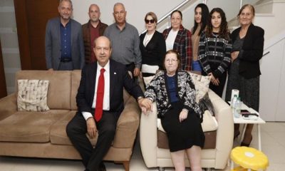 Cumhurbaşkanı Ersin Tatar, iki şehit ailesini ziyaret etti