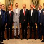 Cumhurbaşkanı Ersin Tatar, Prof. Dr. Hüsnü Kapu başkanlığındaki Kars Kafkas Üniversitesi heyetini kabul ederek görüştü
