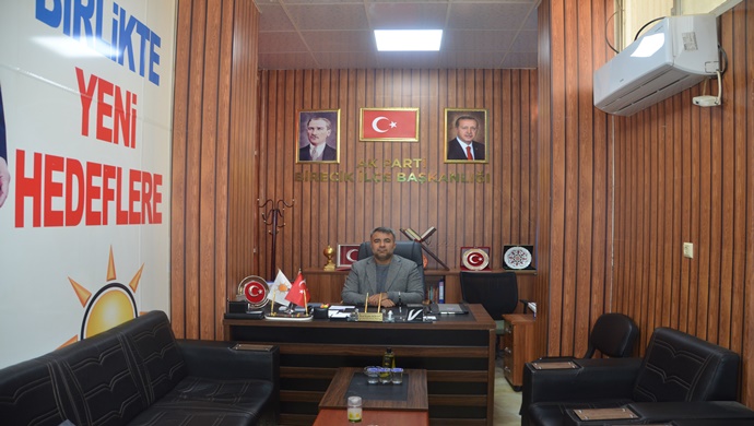 AK PARTİ BİRECİK İLÇE BAŞKANI EROL ERGİN AÇILAN `DAN 14 MART TIP BAYRAMI MESAJI
